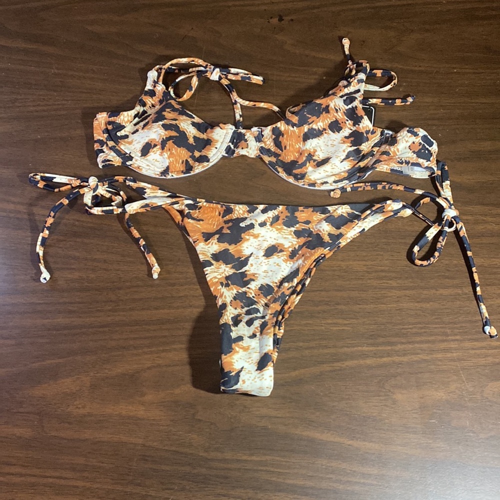 NWT ZAFUL CHEETAH BIKINI SET - Picture 3 of 12